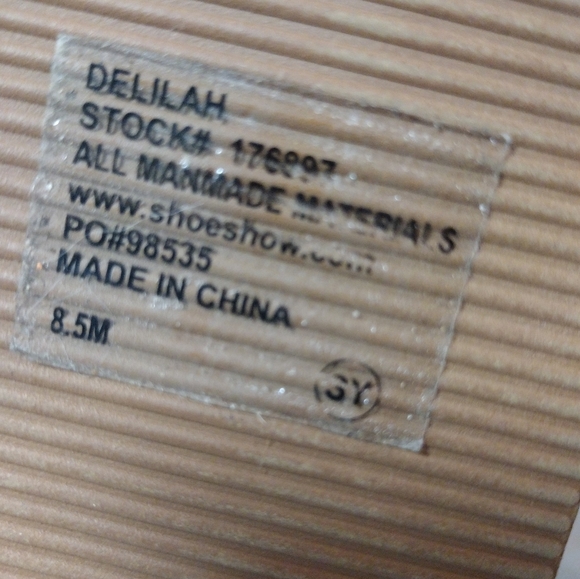 Shimmer by EDL women's Delilah Strappy Toe Slingback Sandals Size 8.5 Black - Picture 9 of 10